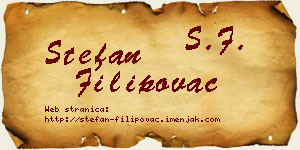 Stefan Filipovac vizit kartica